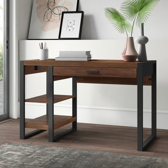 WoodHeaven Modern Wooden Office/Computer/Study Table with Racks - Furnishiaa -  -